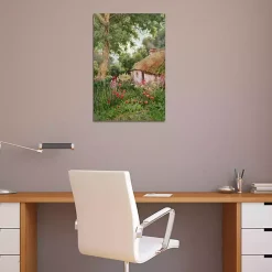 Kirklands Home Canvas Art|Cottage Garden Canvas Art Print Multi