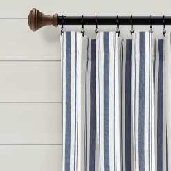 Kirklands Home Curtains & Drapes|Cotton Candy Farmhouse Curtain Panel Set, 95 in. Blue