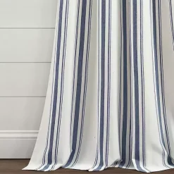 Kirklands Home Curtains & Drapes|Cotton Candy Farmhouse Curtain Panel Set, 95 in. Blue