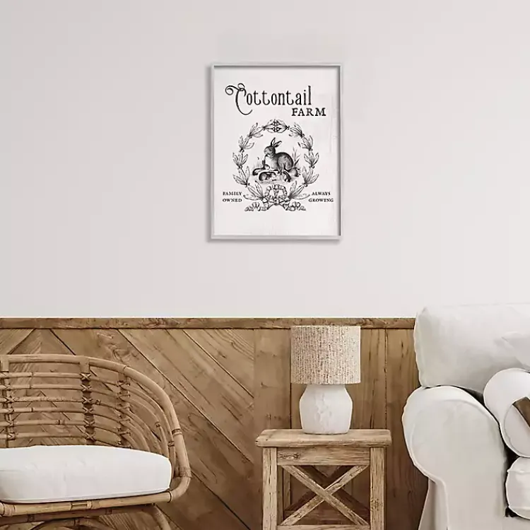 Clearance Cottontail Farm Framed Easter Wall Art Easter Decorations