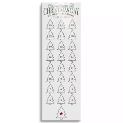 Sale Countdown to Christmas Dry Erase Board, 8x24 in. Christmas Art & Wall Decor