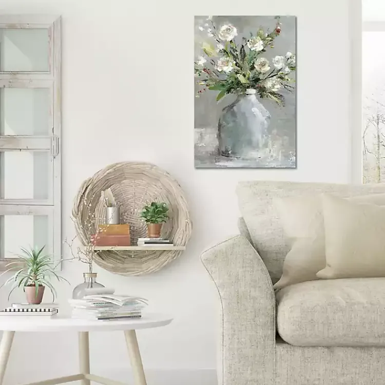 Kirklands Home Canvas Art|Country Bouquet I Canvas Art Print Gray