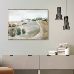 Kirklands Home Canvas Art|Country Road Hill Framed Canvas Art Print Multi