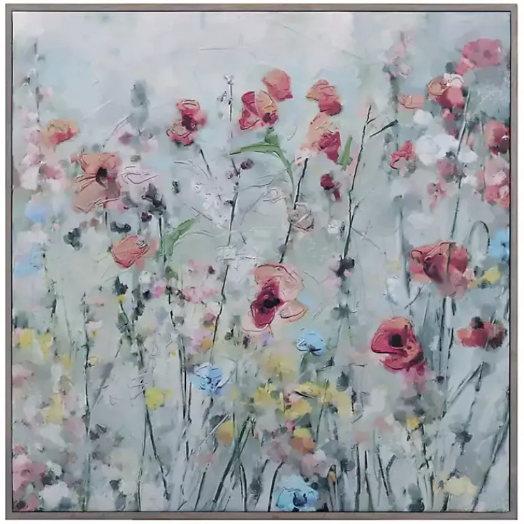 Kirklands Home Framed Art|Country Spring Floral Framed Art Print Multi