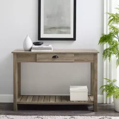 Kirklands Home Console Tables|Country Style washed Console Table Gray