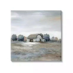 Kirklands Home Canvas Art|Countryside Barn Canvas Art Print, 36x36 in. Gray