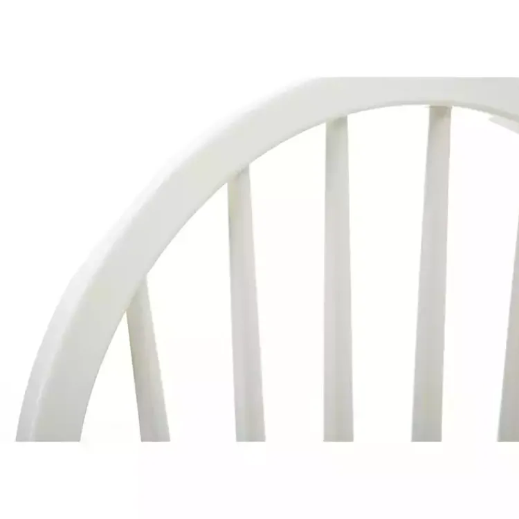 Kirklands Home Dining Chairs|Cream & Natural Wooden Dining Chairs, Set of 2 White