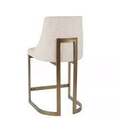 Kirklands Home Bar Stools & Counter Height Stools|Cream and Gold Counter Stool White