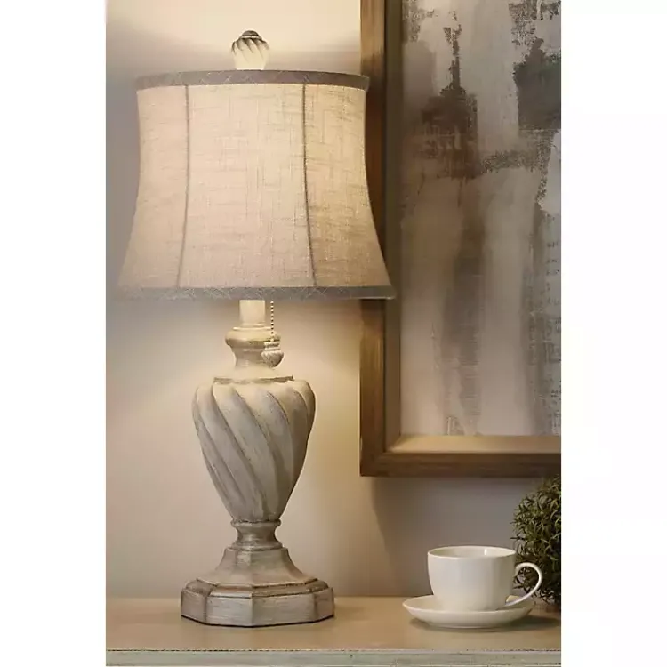 Kirklands Home Table Lamps|Cream and Off-White Table Lamp Ivory