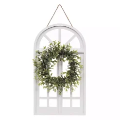 Kirklands Home Wall Plaques|Cream Arch with Wreath