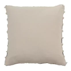New Cream Block Print Throw Pillow Pillows