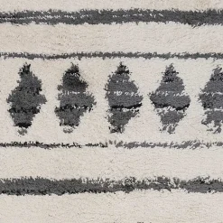 Kirklands Home Area Rugs|Cream Boho Striped Runner Ivory