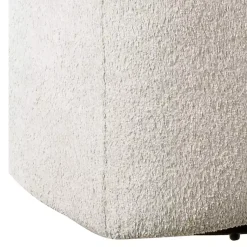 Kirklands Home Accent Chairs|Cream Boucle Barrel Swivel Accent Chair White