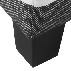 Kirklands Home Benches & Ottomans|Cream Buffalo Plaid Upholstered Storage Ottoman