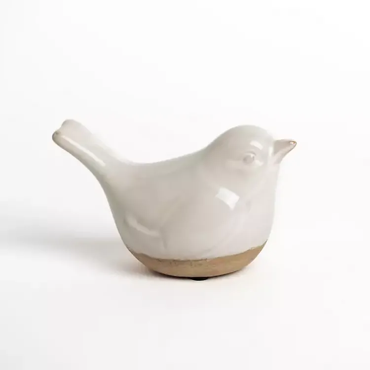 Hot Cream Ceramic Bird Figurine Statues & Figurines