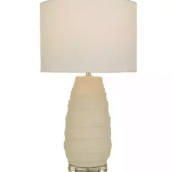 Kirklands Home Table Lamps|Cream Ceramic Gourd Table Lamp White
