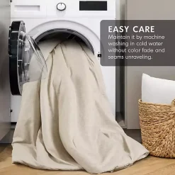 Kirklands Home Comforters|Cream Chambray 3-pc. King Comforter Set Ivory