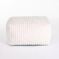 Kirklands Home Benches & Ottomans|Cream Comfy Foam Lounge Ottoman White