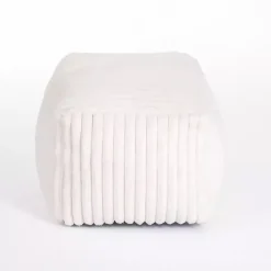 Kirklands Home Benches & Ottomans|Cream Comfy Foam Lounge Ottoman White