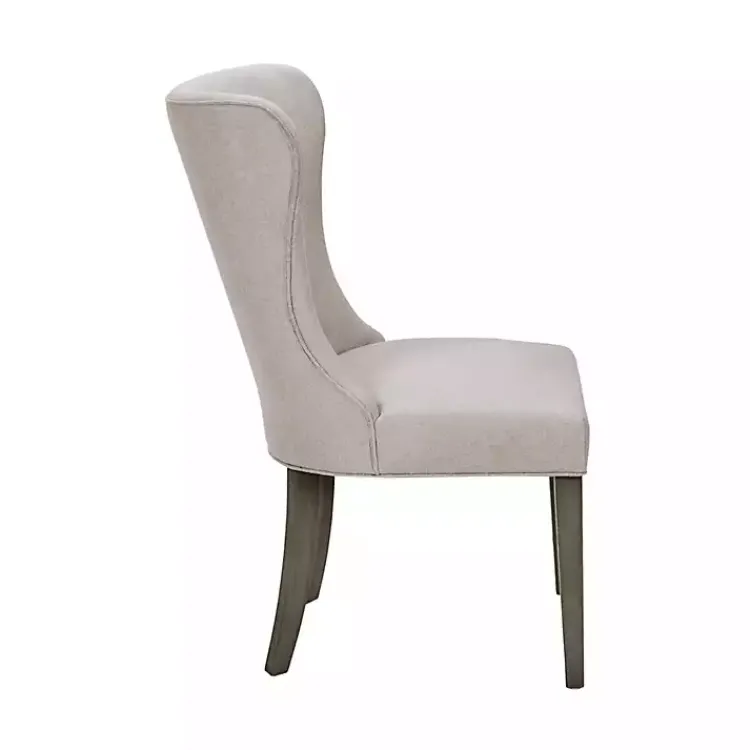 Kirklands Home Dining Chairs|Cream Curved Back Upholstered Dining Chair Ivory