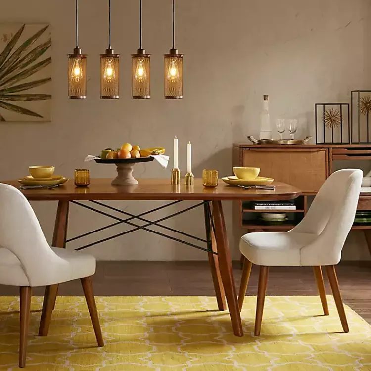 Kirklands Home Dining Chairs|Cream Cut-Out Pecan Wood Dining Chairs, Set of 2 White