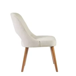 Kirklands Home Dining Chairs|Cream Cut-Out Pecan Wood Dining Chairs, Set of 2 White