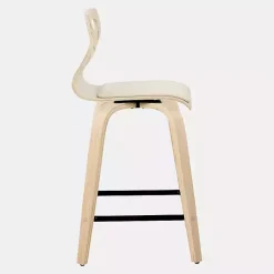 Kirklands Home Bar Stools & Counter Height Stools|Cream Golia Swivel Counter Stools, Set of 2 Ivory