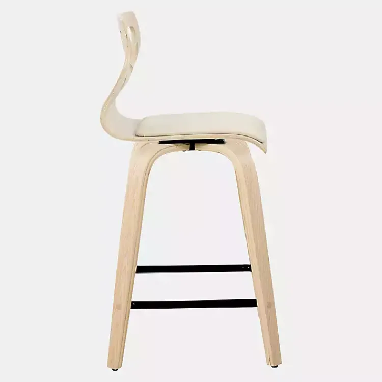 Kirklands Home Bar Stools & Counter Height Stools|Cream Golia Swivel Counter Stools, Set of 2 Ivory