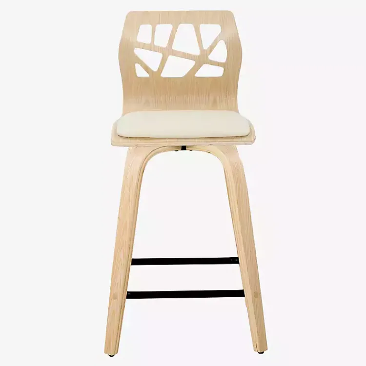 Kirklands Home Bar Stools & Counter Height Stools|Cream Golia Swivel Counter Stools, Set of 2 Ivory