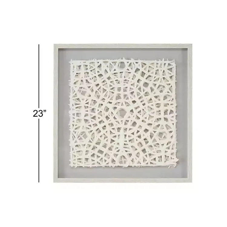 Kirklands Home Framed Art|Cream Handcut Paper Doily Shadowbox Framed Art Ivory