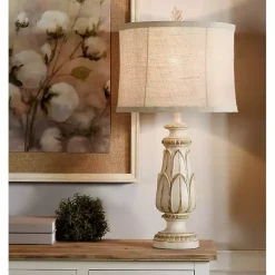 Kirklands Home Table Lamps|Cream Mackinaw Table Lamp Ivory