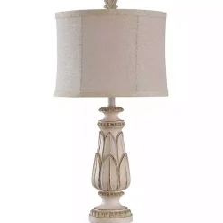 Kirklands Home Table Lamps|Cream Mackinaw Table Lamp Ivory