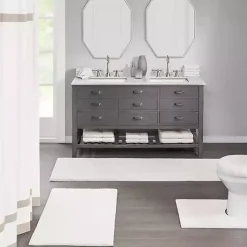 Kirklands Home Bathroom Rugs|Cream Marshmallow Contour Bath Mat, 24 in. Ivory