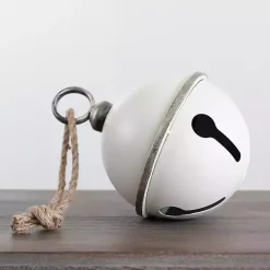 Hot Cream Metal Bell, 9 in. Christmas Decorations