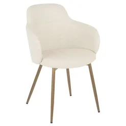 Kirklands Home Accent Chairs|Cream Modern Accent Chairs, Set of 2 White