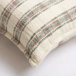 Hot Cream Plaid Lumbar Christmas Pillow Christmas Pillows