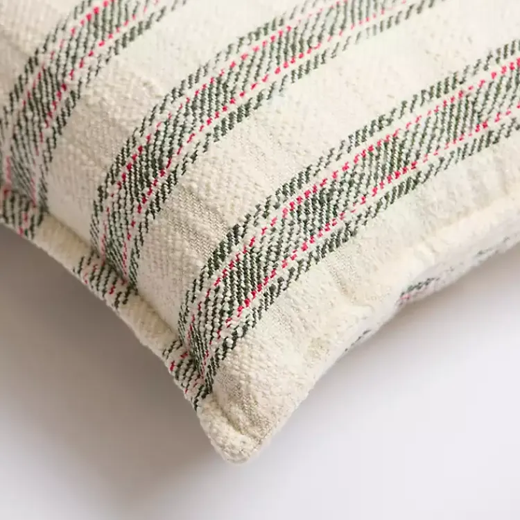 Hot Cream Plaid Lumbar Christmas Pillow Christmas Pillows