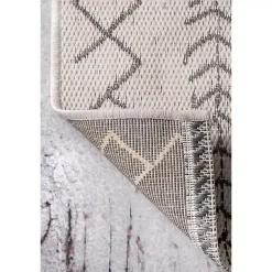 Kirklands Home Outdoor Rugs|Cream Serna Tribal Outdoor Area Rug, 5x7