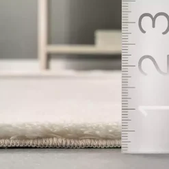 Kirklands Home Area Rugs|Cream Shag Washable Area Rug, 8x10 White