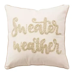 Outlet Cream Sweater Weather Throw Pillow Fall