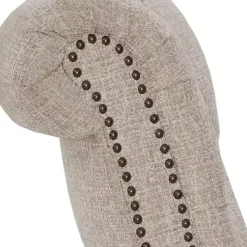 Kirklands Home Accent Chairs|Cream Tufted Back Nailhead Trim Recliner Armchair Ivory