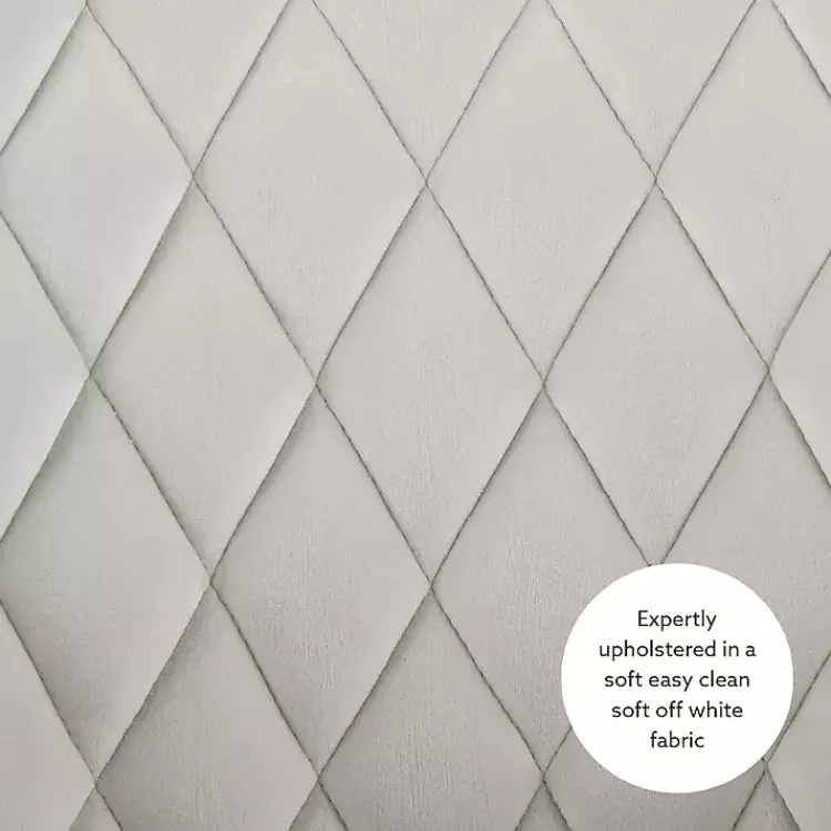 Kirklands Home Office Furniture|Cream Upholstered Tufted Swivel Office Chair Ivory