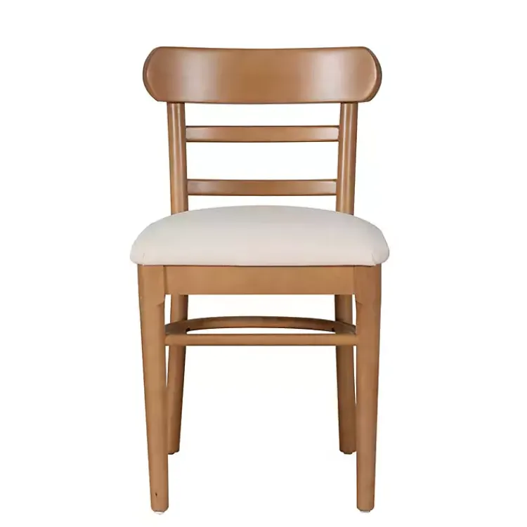 Kirklands Home Dining Chairs|Cream Upholstered Wood Dining Chairs, Set of 2 White
