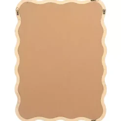 Kirklands Home Decorative Mirrors|Cream Wavy Izara Wall Mirror