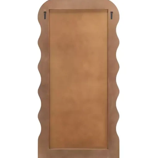 Kirklands Home Full Length & Floor Mirrors|Cream Wavy Mayha Leaner Mirror White