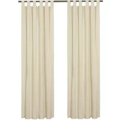 Kirklands Home Curtains & Drapes|Cream Weathermate Curtain Panel, 72 in Ivory