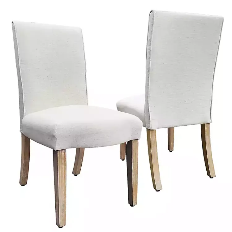 Kirklands Home Dining Chairs|Cream washed Dining Chairs, Set of 2 White