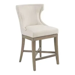 Kirklands Home Bar Stools & Counter Height Stools|Cream Wingback Swivel Seat Counter Stool