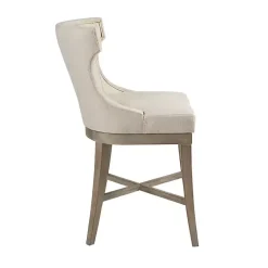 Kirklands Home Bar Stools & Counter Height Stools|Cream Wingback Swivel Seat Counter Stool
