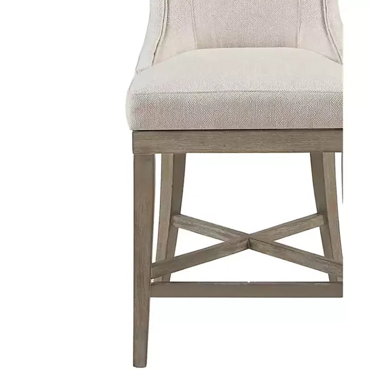 Kirklands Home Bar Stools & Counter Height Stools|Cream Wingback Swivel Seat Counter Stool